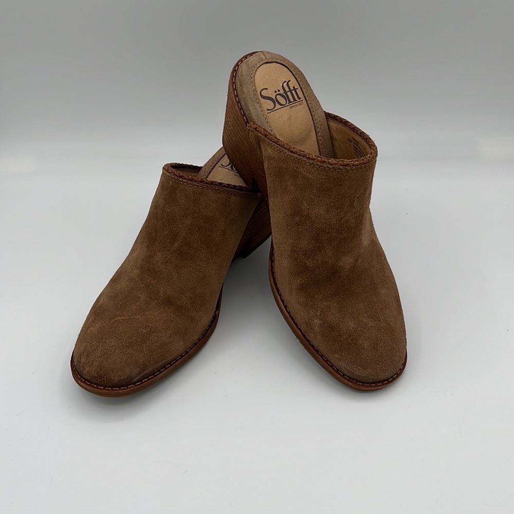 Sofft Suede Comfort Clog - Size 6.5